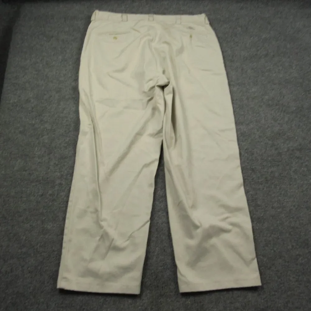 Polo Ralph Lauren Pant Men 36x27 Philip Flat Front Beige Chino Straight Academia